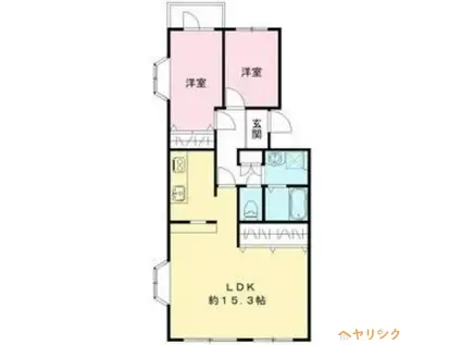 第六サンハイツ大森(2LDK/3階)の間取り写真