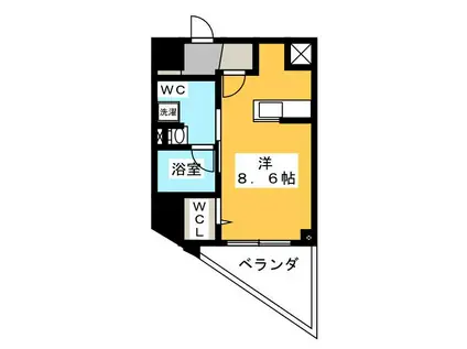 ロイジェント練馬高野台(ワンルーム/8階)の間取り写真