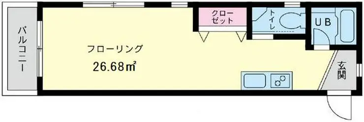 アックス蒔田 3階階 間取り