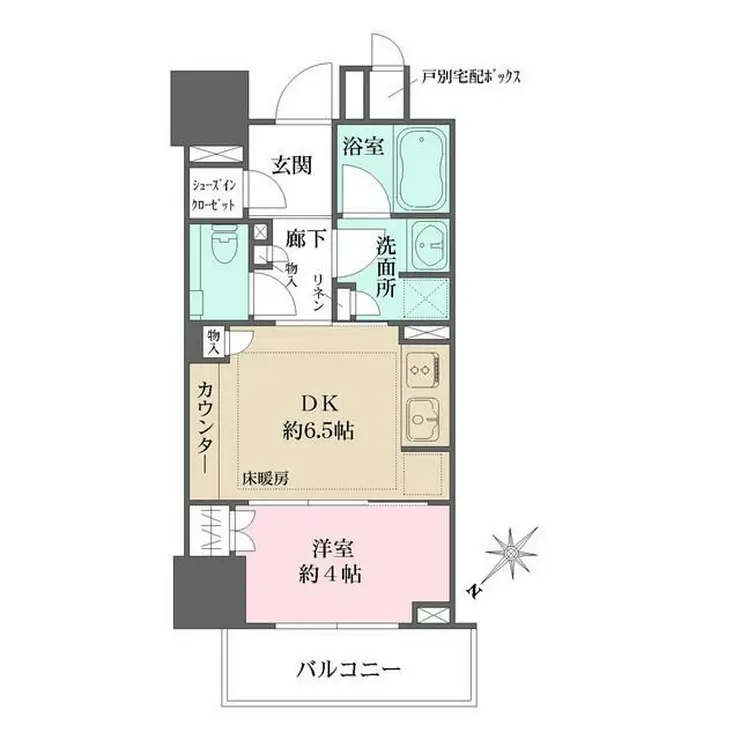 ザ・パークハウス麹町レジデンス 4階階 間取り
