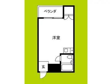 アウトバーンGK(ワンルーム/11階)の間取り写真