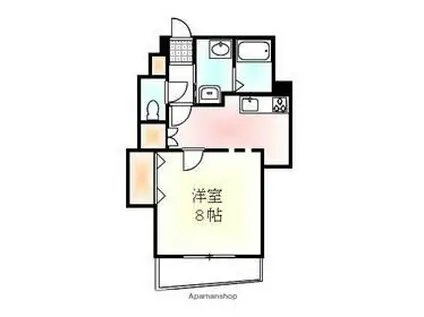 パルメゾン今橋駅前(2K/4階)の間取り写真