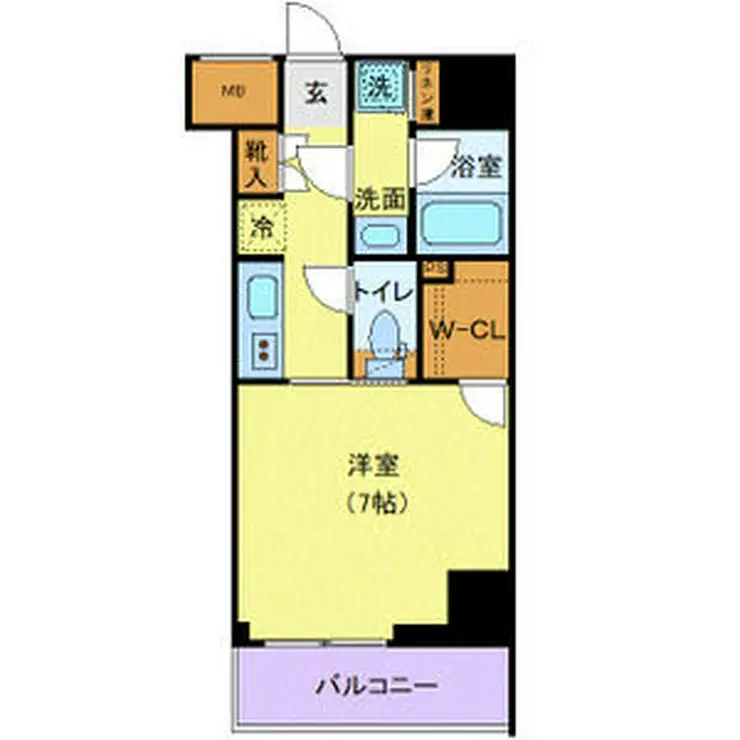 プレール・ドゥーク菊川駅前 5階階 間取り