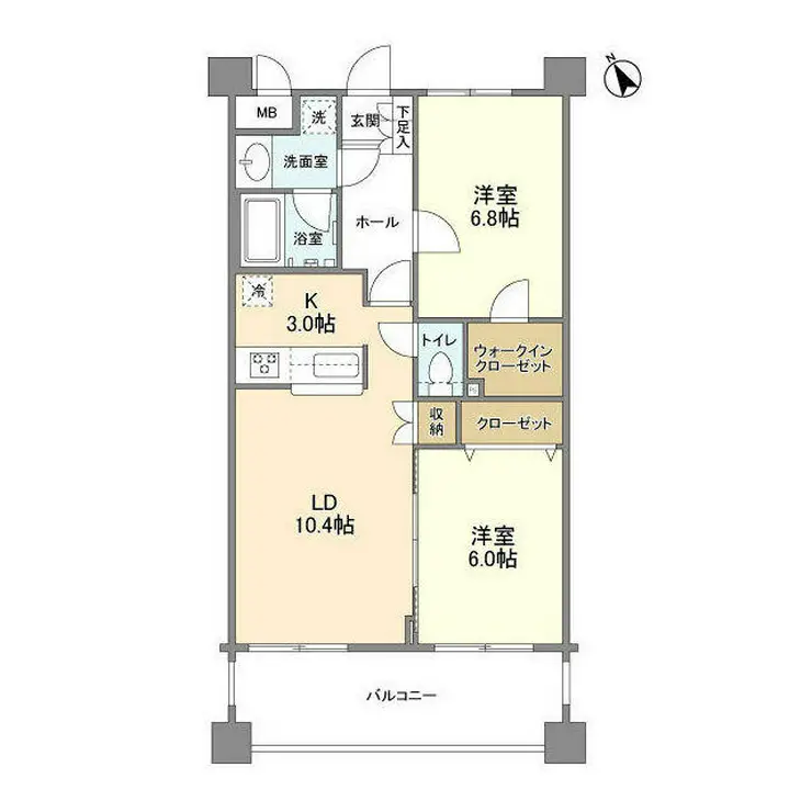 サンハイム鶴見 4階階 間取り