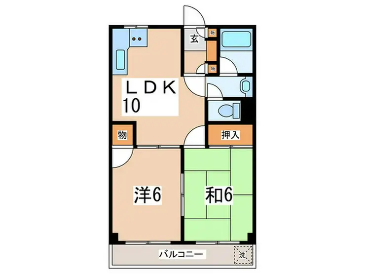 ファミールS&S 1階階 間取り