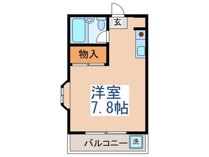 祥鈴ハウス上井草(ワンルーム/2階)の間取り写真