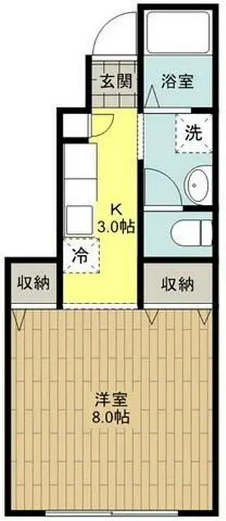 エステート泉塚 1階階 間取り