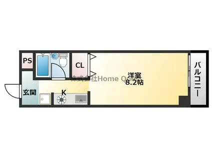 メゾン東大阪(1K/4階)の間取り写真