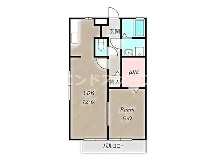 プリマベーラ(1LDK/1階)の間取り写真