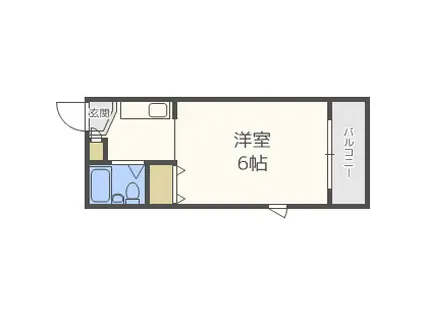 ハイムアーキテクト(ワンルーム/2階)の間取り写真