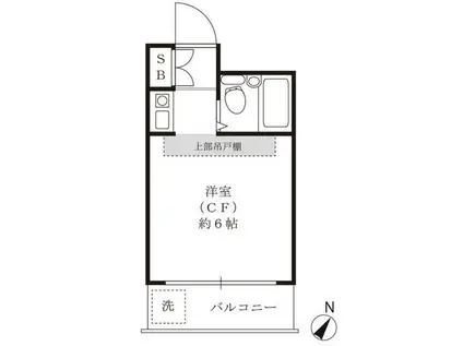川崎西ダイカンプラザ(ワンルーム/3階)の間取り写真