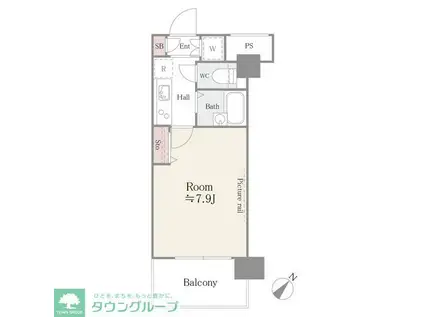 アルテーヌ新横浜(1K/10階)の間取り写真