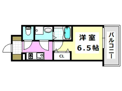 ファーストフィオーレ吹田ブランシェ(1K/6階)の間取り写真