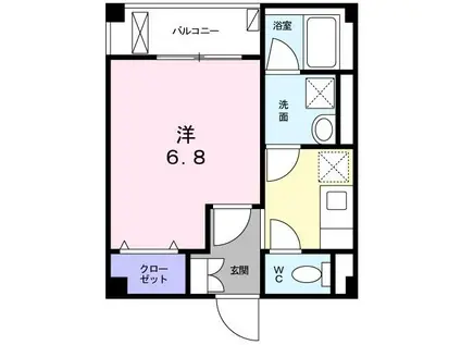 ファインピーク 品川(1K/1階)の間取り写真