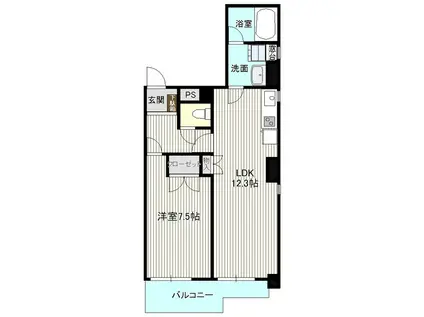 サン・STK(1LDK/5階)の間取り写真