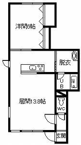 I-DREAPE(1LDK/1階)の間取り写真