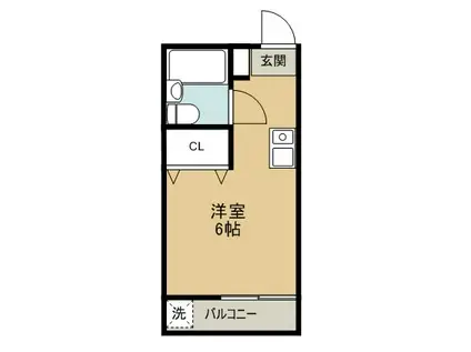 プリマ田無(1K/1階)の間取り写真