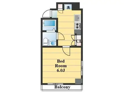 中村ビル(1K/5階)の間取り写真