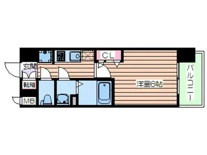 プレサンス大阪天満リバーシア(1K/10階)の間取り写真