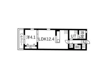 オルリオ(1LDK/2階)の間取り写真