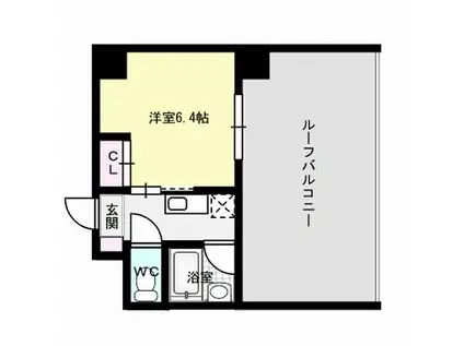 パークコート博多(1K/5階)の間取り写真