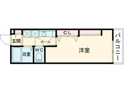FANCY COCO L ATE(1K/2階)の間取り写真
