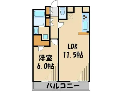 レオパレス壽光I(1LDK/2階)の間取り写真
