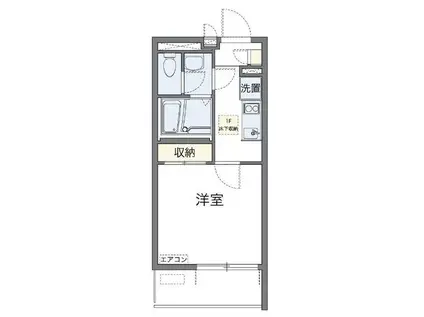 レオネクストノーヴェ(1K/2階)の間取り写真