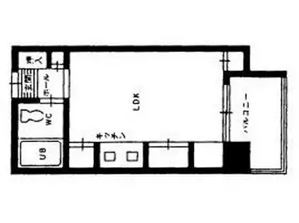 パレス小倉(ワンルーム/8階)の間取り写真