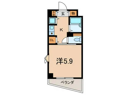 第3大森マンション(1K/2階)の間取り写真