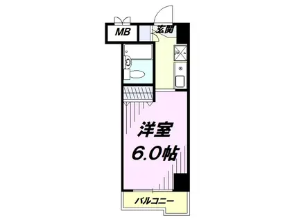 アバクス立川(ワンルーム/7階)の間取り写真