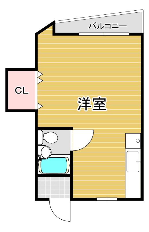 福島常盤マンション(ワンルーム/5階)の間取り写真