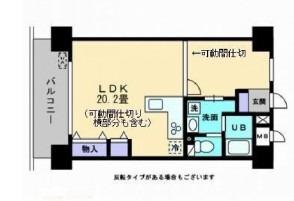 アルティザ倉敷(1LDK/3階)の間取り写真