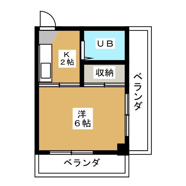 メゾンエクレール(1K/3階)の間取り写真