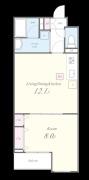VILLE NEUVE(1LDK/3階)の間取り写真
