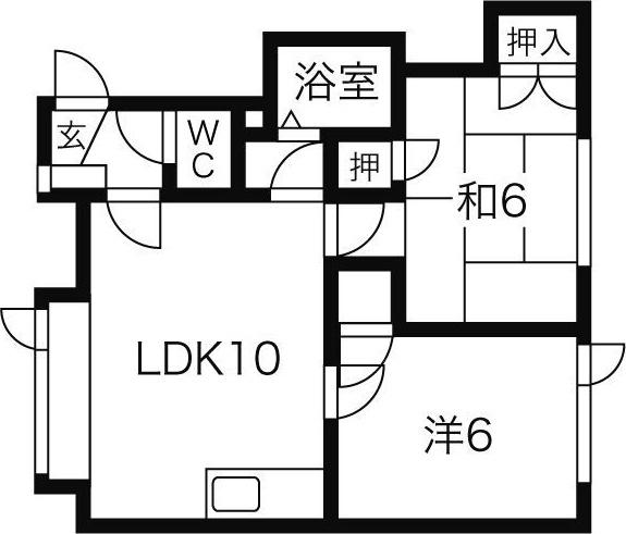 ベジタブルハウス(2LDK/2階)の間取り写真