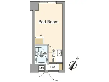 ノアーズアーク長堀通(ワンルーム/3階)の間取り写真