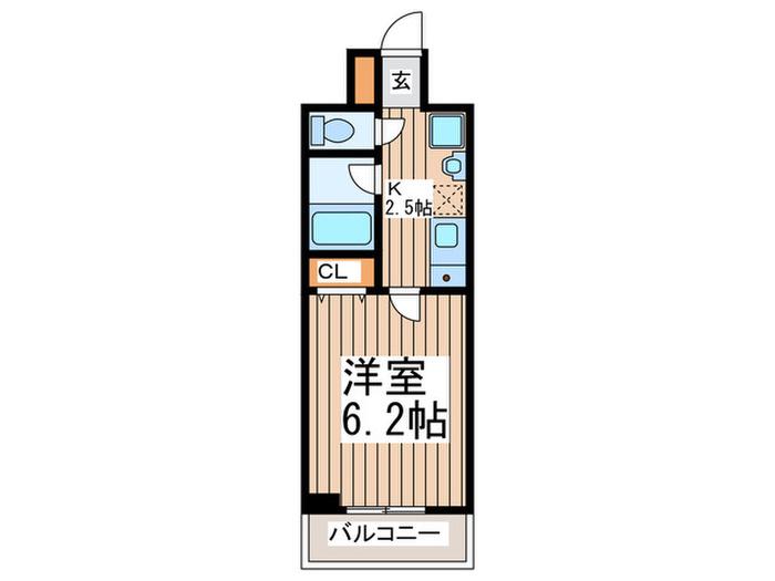ワイズスクエア(1K/3階)の間取り写真