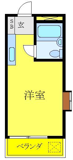 トップ赤羽(ワンルーム/2階)の間取り写真