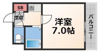 ADEKA-T(1K/3階)の間取り写真