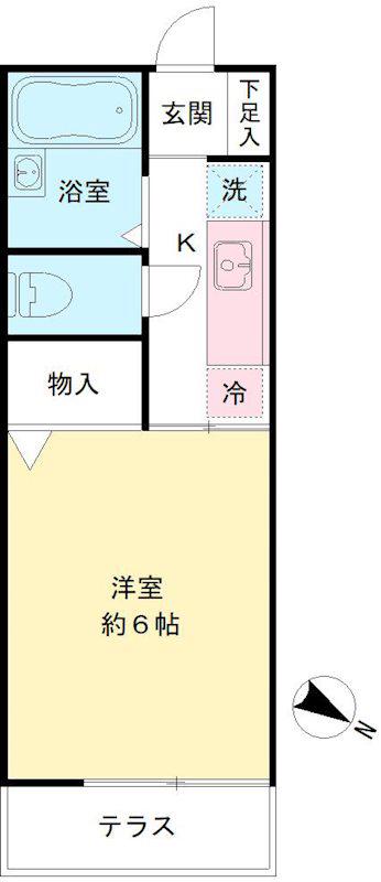 メゾンドセジュール(1K/1階)の間取り写真