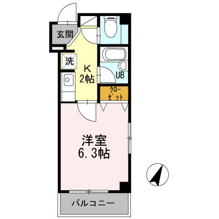 セントハイランド大塚(1K/3階)の間取り写真