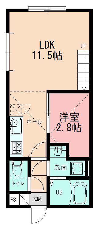 LEXIA中山(1LDK/1階)の間取り写真
