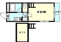 フローラル横堤(1K/5階)の間取り写真