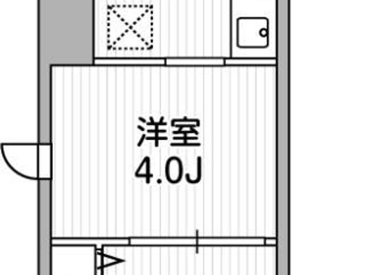 リテラス三軒茶屋サウス(1DK/7階)の間取り写真