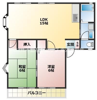 パナステージ(2LDK/2階)の間取り写真