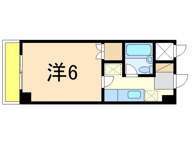 リバティープラザ袋町(1K/5階)の間取り写真