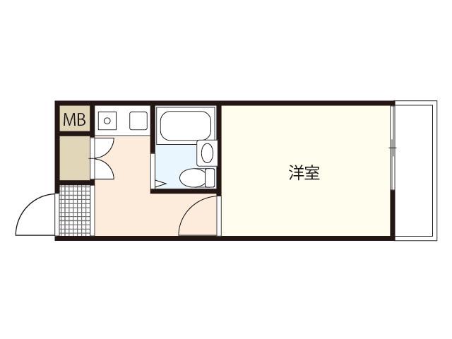NEPHEL榎町(ワンルーム/5階)の間取り写真