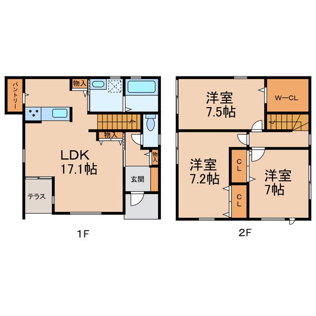 ITS宮崎(3LDK/1階)の間取り写真