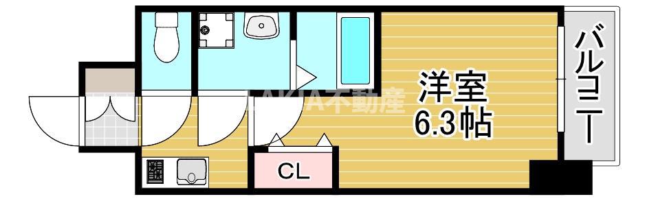 S-RESIDENCE城東SEVER(1K/2階)の間取り写真